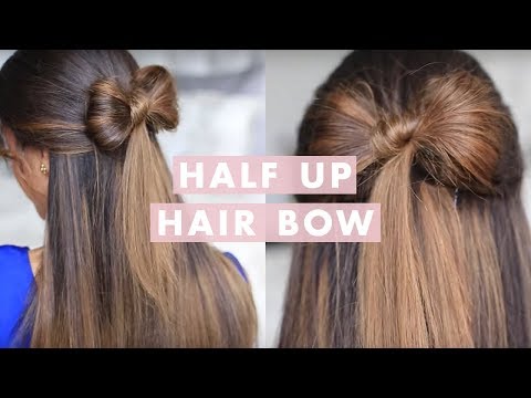 Half-up Hair Bow Cute Hair Tutorial
