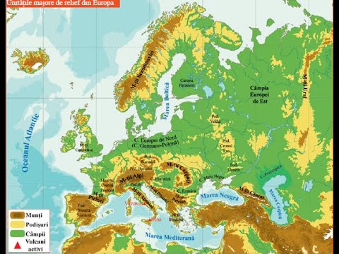 Europe. Relief. General characteristics. Major units - geography lesson