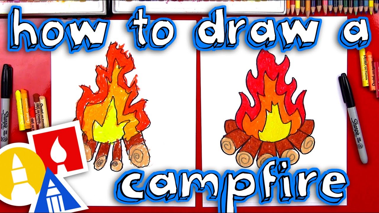How To Draw A Campfire