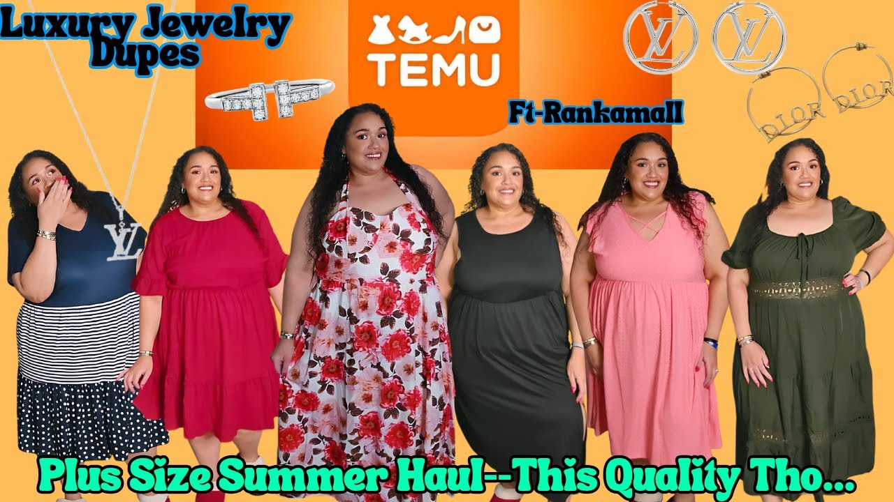 Temu Plus Size Haul|Temu Clothes Review|Plus Summer Outfits 2025|Plus Size|FT Rankamall|TashaStJames