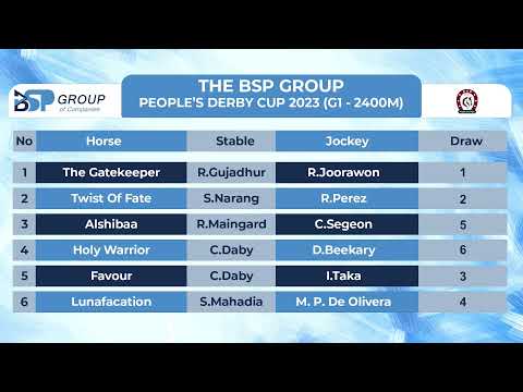 The BSP Group-People's Derby Cup Draw Ceremony
