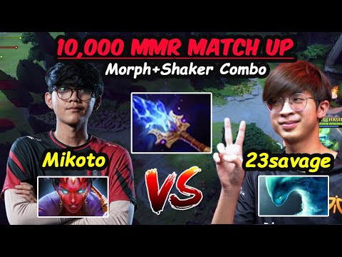 Morph + Shaker is back !!! Fnatic 23savage [Morphling] No Merc vs BOOM.Mikoto  Dota2 Gameplay 7.27