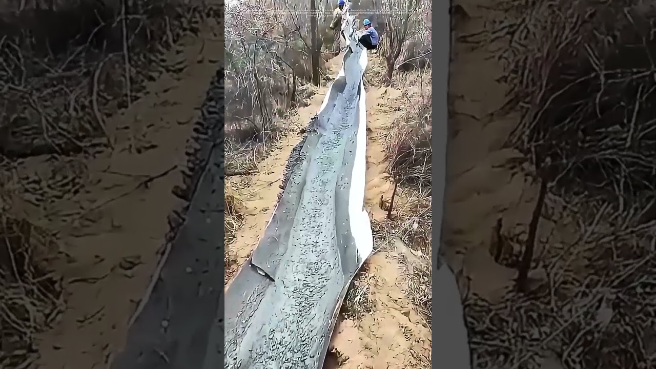 Engineering Ingenuity: How Workers Use Aluminum Slides for Concrete Transport