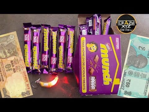 Nestle Munch chocolate waffer #पैक_के_अंदर_गिफ्टS || free gifts inside the pack #crazyXYZ review