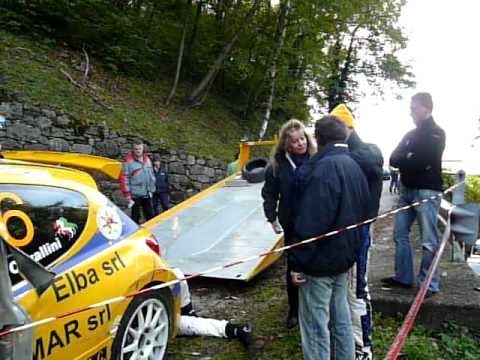 Rally Como 2009 - PS 6 (Sormano) - Fine ingloriosa di Cavallini