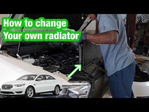 Replacing the radiator on a ford taurus