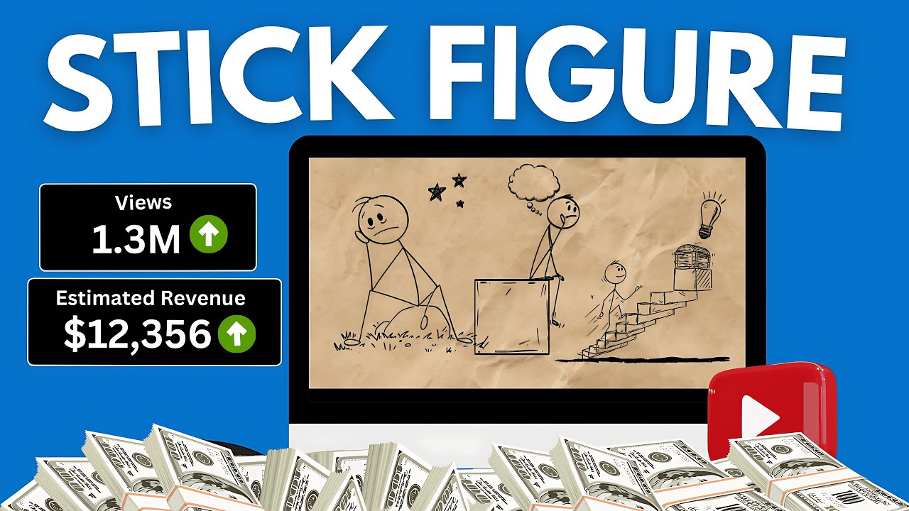 The Secret Behind Viral Stick Figure Videos REVEALED - NEW NICHE