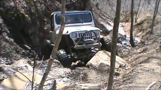 preview picture of video 'Luke's YJ on Lower Domination in Harlan 4-6-2013'