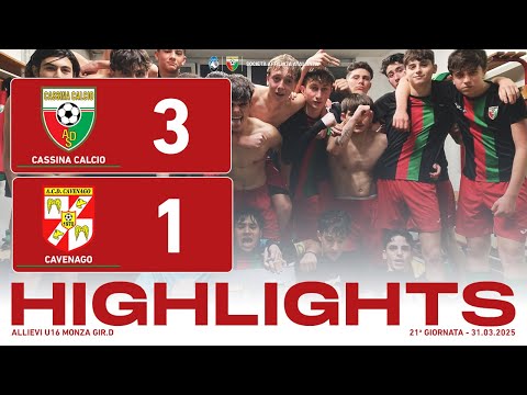 Cassina Calcio - Cavenago 3-1 | Gol & Highlights | Allievi U16 2009 2024/25