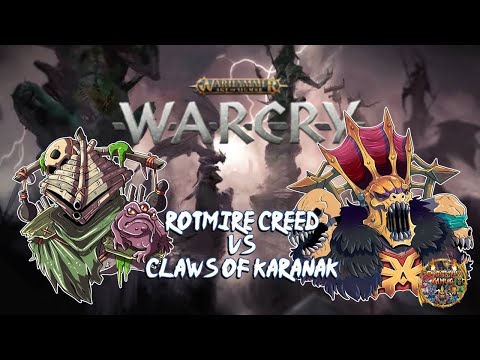 Age of Sigmar Warcy Battle Report: Rotmire Creed vs Claws of Karanak