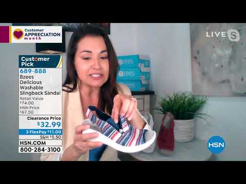 Bzees Delicious Washable Slingback Sandal