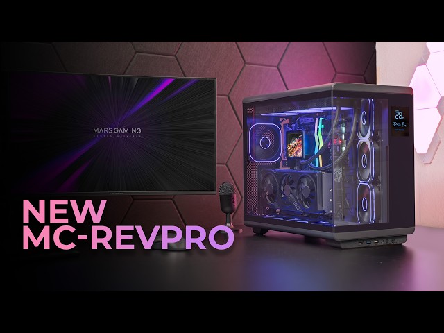 Boîtier PC Mars Gaming MC-REVPROW ATX Écran LCD 4,3" ARGB Blanc video