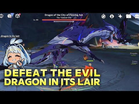Defeat the Evil Dragon in its Lair | Genshin Impact