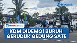 Dedi Mulyadi Didemo Ratusan Buruh, Gedung Sate Digeruduk Imbas Rekomendasi UMSK 2026 Dicoret