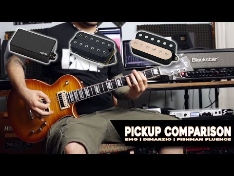 Pickup Comparison: EMG 81-60 ⚡️ DiMarzio D Activator ⚡️ Fishman Fluence Open Core Classic