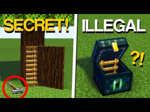 Minecraft: 10+ Most SECRET Entrances & Doors!