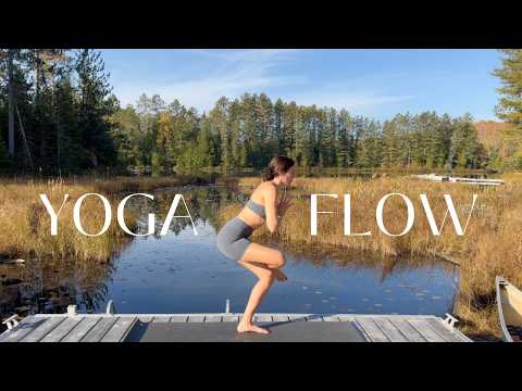10 MIN Morning Yoga by the Lake | Outdoor Full Body Stretch + Meditation