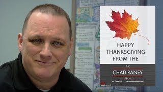 The Chad Raney Team Thanksgiving Message