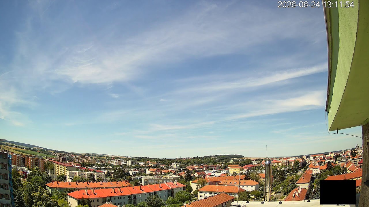 Live webcam view of Kroměříž Skyline Panorama