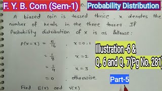 Part-5 Probability Distribution | F. Y. B. Com (Sem-1) | mathematics & Statistics by Ramesh Sir