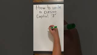 How to Write a Cursive Capital “J