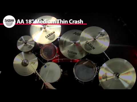 SABIAN 18" AA Medium Thin Crash Video Demo