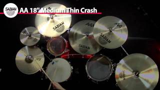 Video thumbnail for SABIAN 18" AA Medium Thin Crash Video Demo by SABIAN Cymbals