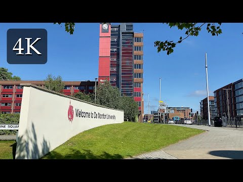 4K UHD | 🎓 De Montfort University Leicester 🇬🇧 | Walking Virtual Tour 🚶🏻‍♂️ 2021
