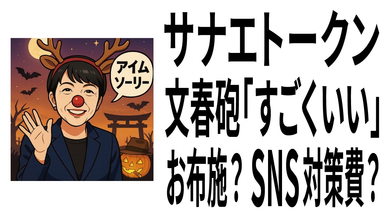 【高市早苗】サナエトークン「すごくいい暗号資産」 週刊文春 某宗教団体へのお布施？ SNS選挙対策の報酬？  #SANAETOKEN #サナエトークン #箕輪厚介 #西田亮介 #高市早苗 #週刊文春
