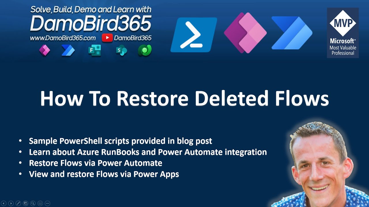 Restore Flow with your own PowerApp