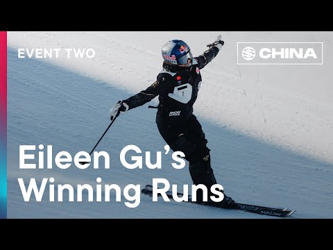 Eileen Gu's Winning Runs from The Snow League Event Two