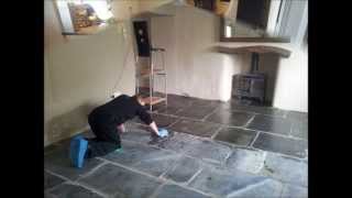 preview picture of video 'Cleaning Slate Floors In Cornwall'
