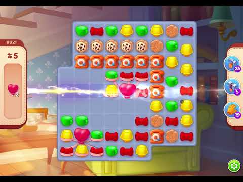 HomeScapes Level 8021 no boosters (12 moves)