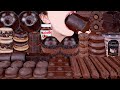 ASMR FERRERO ROCHER CHOCOLATE ICE CREAM CAKE NUTELLA DESSERT MUKBANG 초콜릿 먹방 チョコレ�