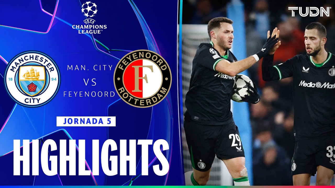 HIGHLIGHTS - Manchester City vs Feyenoord | UEFA Champions League 24/25 | TUDN