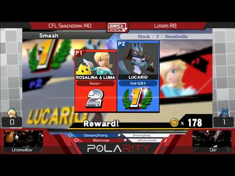 CFL Smackdown 140 WiiU - UtopianRay (Rosalina) vs Day (Lucario) - Losers R8