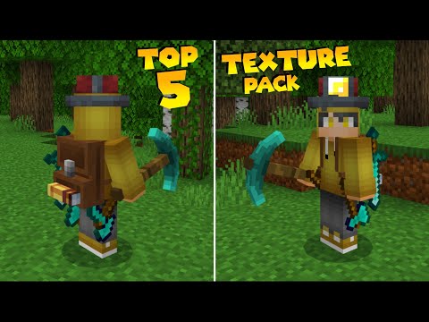 Top 5 BEST & AWESOME Textures for Survival - [MINECRAFT PE/BE/WIN10]