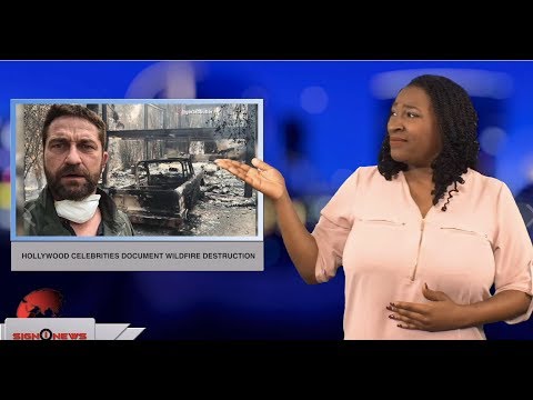 Hollywood celebrities document wildfire destruction (ASL - 11.12.18)