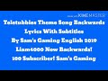 Teletubbies Theme Song Backwards Lyrics With Subtitles