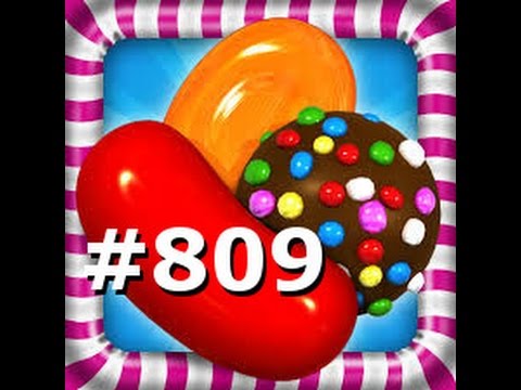 Candy Crush Saga -  Level 809 - 3 Stars - No boosters