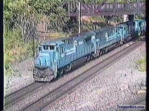 Classic Railroad Series 689 - Action on Maumee River Bridge, Ohio Aug 1, 1993