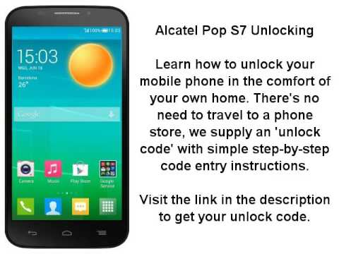 Unlock Alcatel Pop S7 (7045A 7045D 7045X) - SIM ME Lock