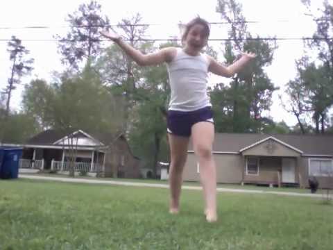 Tai doing a front flip flop :)