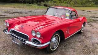 350-Powered 1962 Chevrolet Corvette Fuel-Injected Walk Around and Drive By