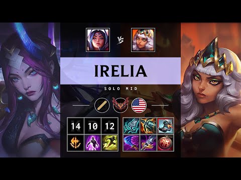 Irelia Mid vs Qiyana - NA Grandmaster Patch 25.14
