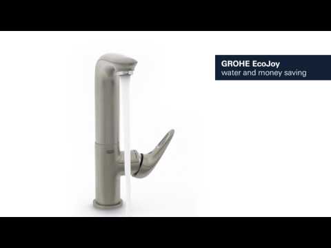 Single Hole Single-Handle L-Size Bathroom Faucet 1.2 GPM // GROHE STARLIGHT CHROME // YouTube Video