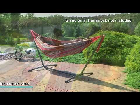 Ultimate Patio Brazilian Portable Hammock Stand w/ Carrying Case Video
