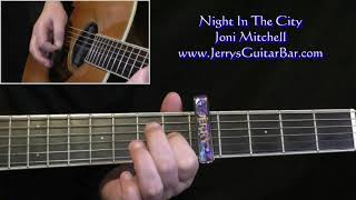 Joni Mitchell Night In The City Intro Guitar Lesson