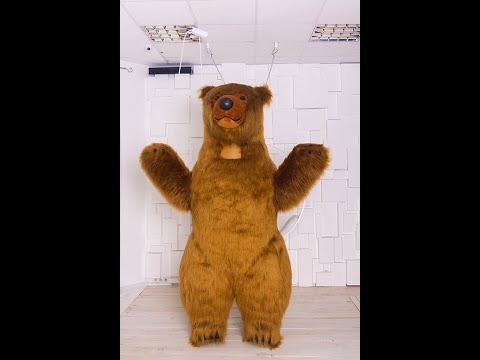 Brunatny Miś Mini - maskotka pneumatyczna