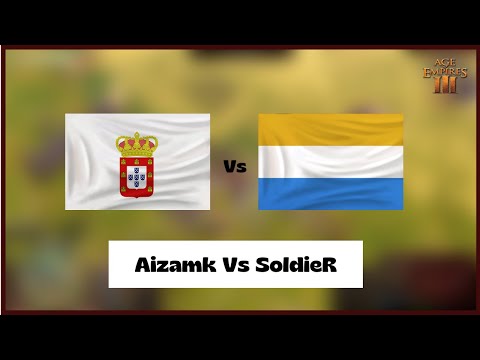 Age of Empires 3- Port Vs Dutch | Aizamk with Ports Vs SoldieR (Dutch)